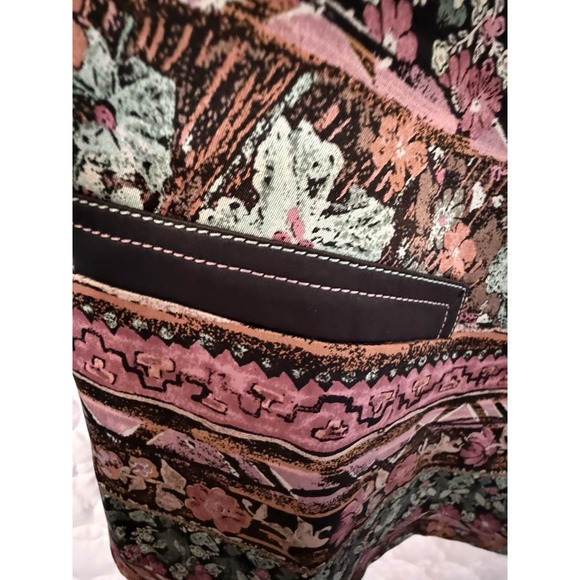 VTG Mulberry Silk Boutique Blouse with Jeweled Buttons Women's Size L - Picture 7 of 14